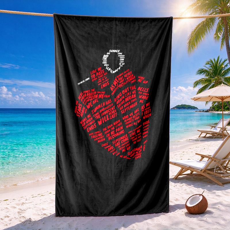Green Day Quick-drying soft and absorbent beach towel—perfect for beach trips swimming outdoor camping and travel an essential beach item
