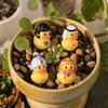 2 Stuks Mini Hars Egyptische Eend Beeldje, Schattige Kleine Oude Egyptische Sfinx Farao Beeldjes voor Huis Kantoor Tafel Decoratie, Micro Landschap, DIY Knutselen