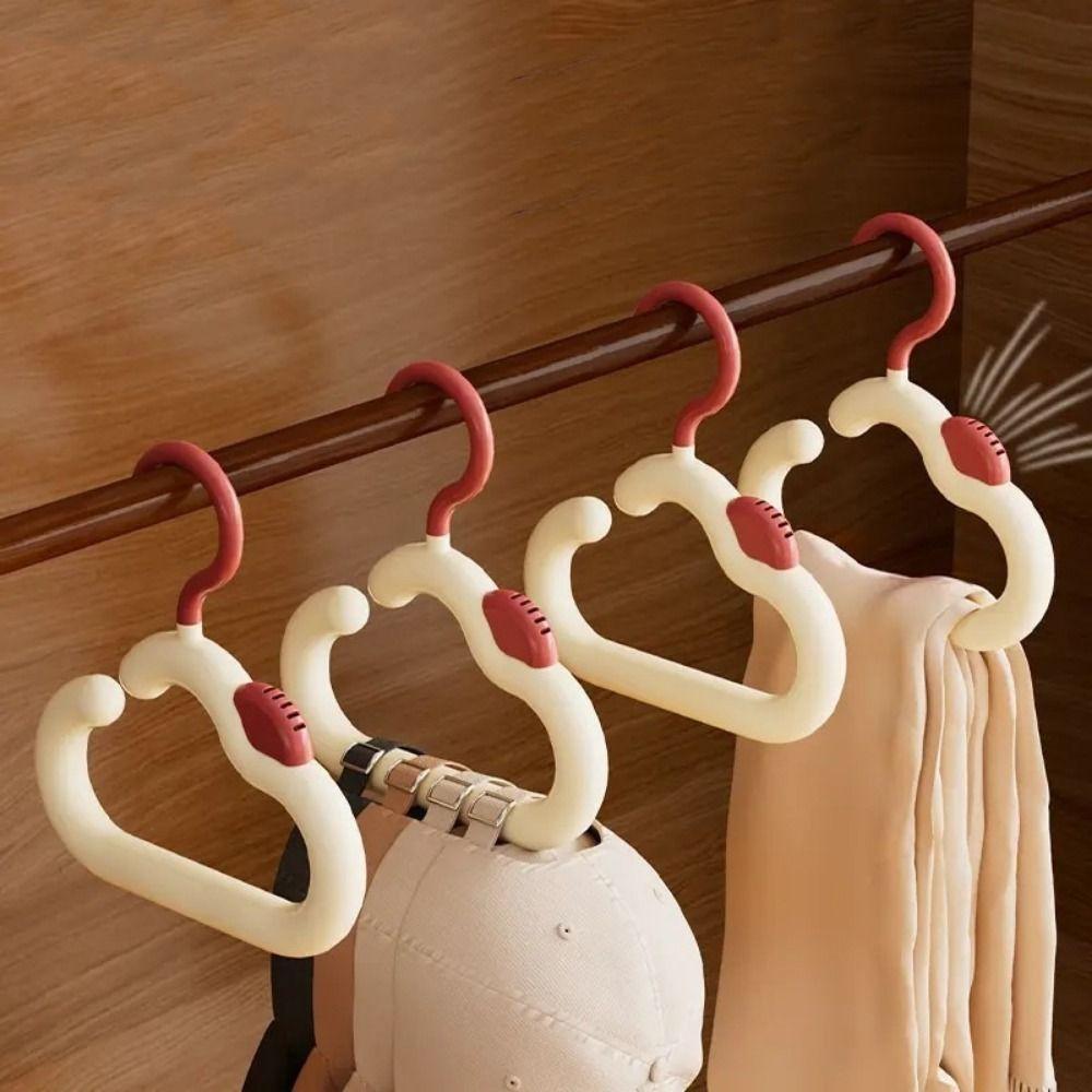 2PCS Dopamine Scarf Tie Hanger Colorful Bag Hanging Rack Space Saving Hat Storage Hanger Home Use