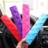 Car Seat Belt Cover Breathable Shoulder Pad Cushion Set Protects Against Neck Chafing Soft for Summer or Winter Use