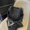 2025 Autumn/Winter Retro Crossbody Bucket Bag – Large Capacity, Trendy Niche Underarm Handbag