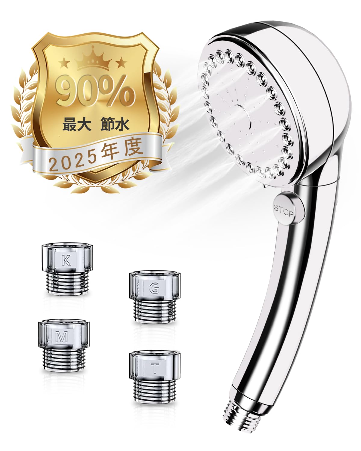 

Душевая лейка Микро Нано Пузырьковая Модернизированная Водонепроницаемая Водосберегающая Душевая Вода Поток Воды Высокое Давление Воды Поры Грязь Кожа Красивая Увлажняющая и серебряный