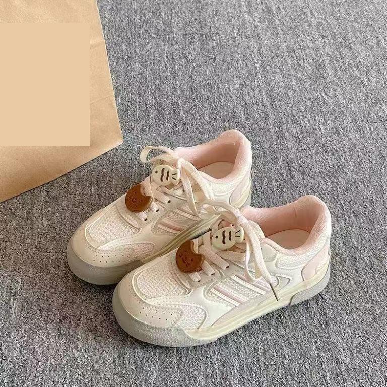 Niche Board Shoes Spring New Casual Bread Shoes Platform Mesh