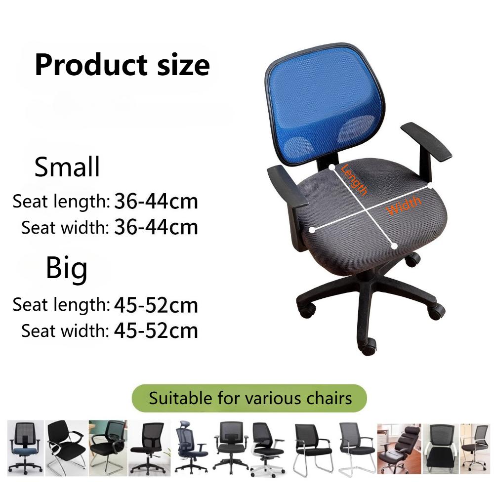 2 Pcs Waterproof Dining Chair Seat Cover Removable Washable Kitchen Chair Seat Slipcover Dining Room for Home Restaurant Banquet