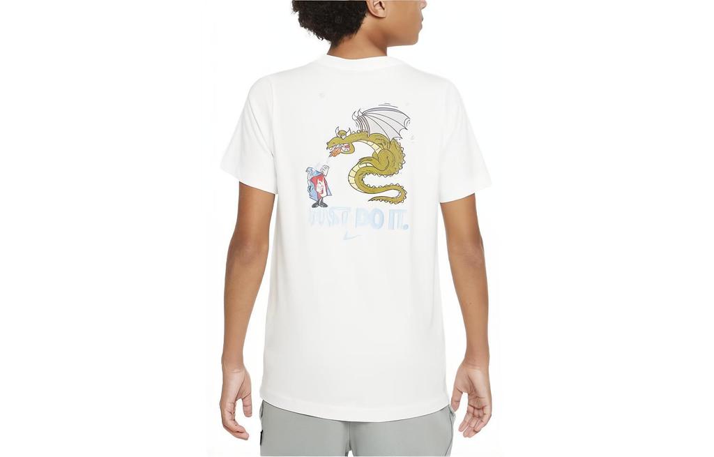 Nike T Shirt Sportswear White Kids' FN9616-100