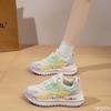 Frühlings- und Herbstmode Neue Damen-Freizeit-Sportschuhe Trendige Vielseitige Atmungsaktive Schuhe mit Höhenabsatz für Damen
