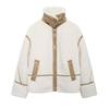 Womens Fleece Lined Zip-Up Jacket Double-Sided Warm Outerwear Casual Office Wear