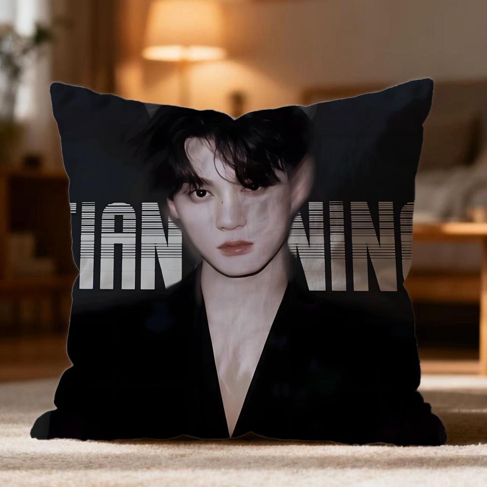 Hot T-TTian Xuning Cushion Cover Soft Washable Pillow Case Multi-Scene for Couch Bed Travel Office Use