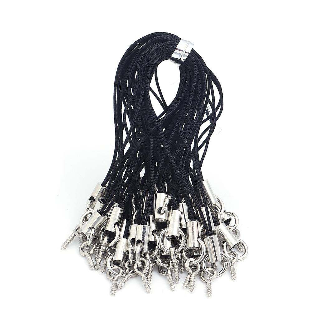 50pcs/lot Hand Wrist Lanyard String Short Grip Lanyard Mobile Phone Strap for USB Flash Drive Keychain ID Badge Holder DIY
