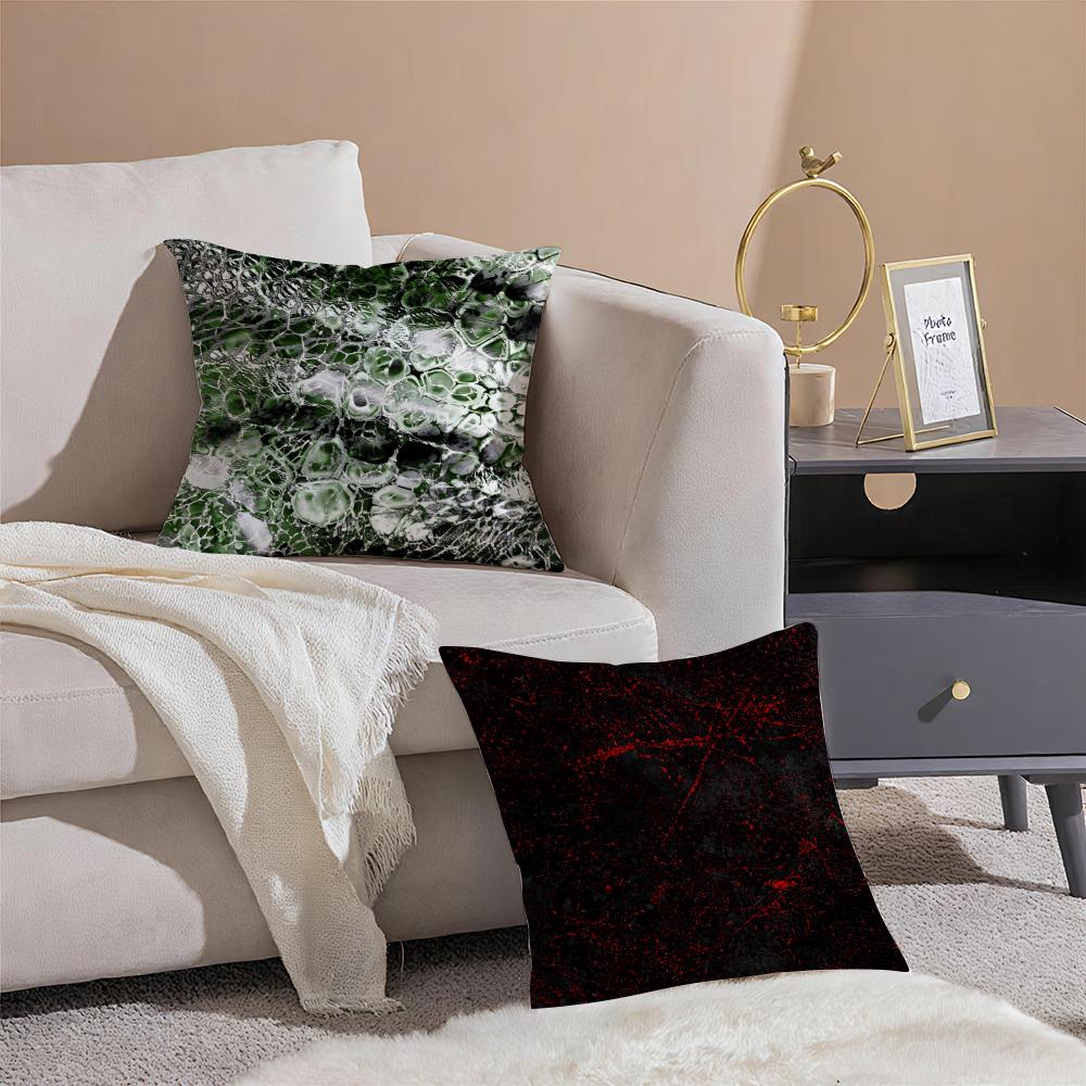 Advanced Snake Skin Texture Cushion Cover Linen Pillowcase Cover Soft Decor For Sofa Home Room
