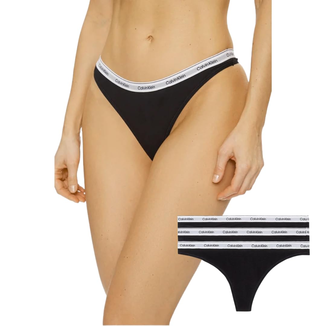 

Thong Underwear CK [Calvin Klein] Women s 3-Pack (JP, Alphabet, XS, Black) [Used] чёрный