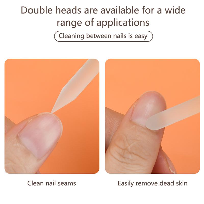 Glass Cuticle Pusher Cuticle Remover Tool Double Sided Cuticle Trimmer Manicure Stick Professional Manicure Tool