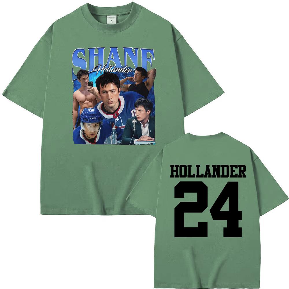 Heated Rivalry Ilya Rozanov Shane Hollander 24 T Shirt Unisex Women Fashion Trend Retro Tee Shirt High Quality Casual Cozy Tshirts