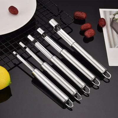Cortador removedor de semillas de pera, utensilios de cocina de acero inoxidable, herramienta para vegetales para el hogar, manzanas, dátiles rojos, Corers giratorios para quitar el núcleo de la fruta