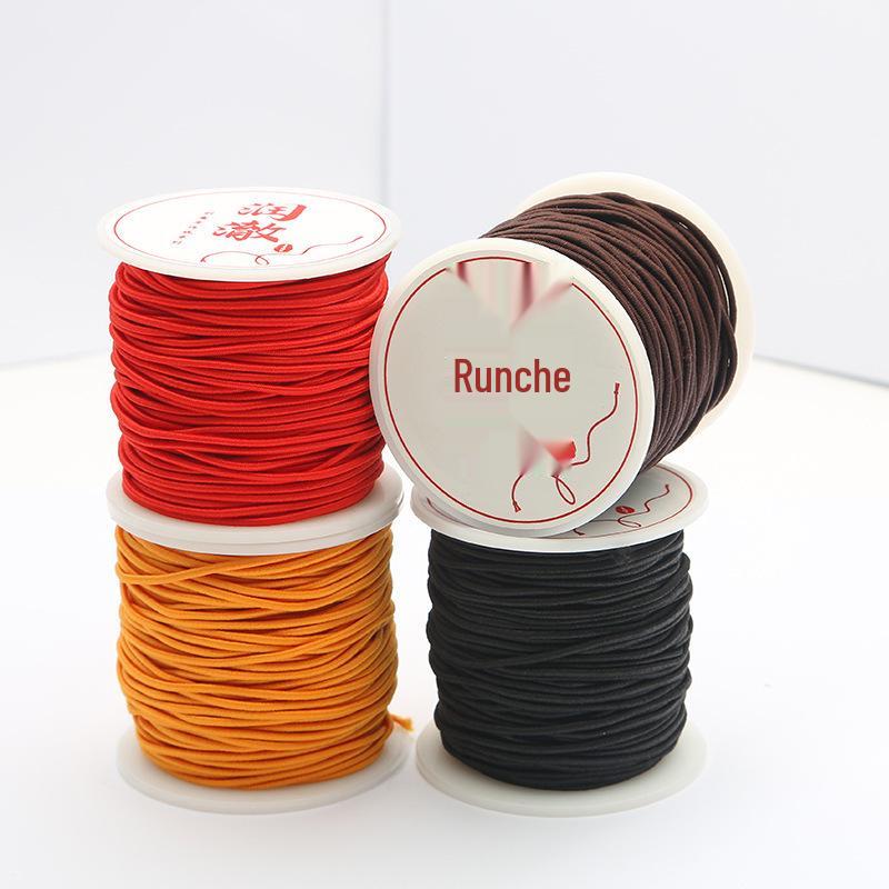 Cordon Elastic din Poliester Filat în Miez pentru Bijuterii DIY: Brățară și Colier Împletite Manual, Accesorii cu Pandantiv