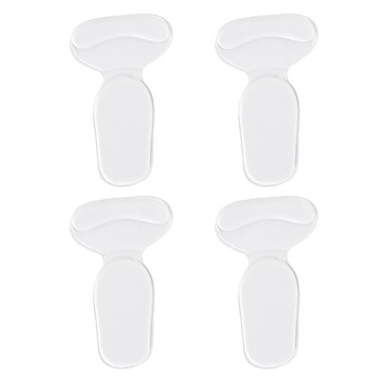 1/2/3/4 Pairs Transparent Shoes Heel Pads Anti-Slip Heel Liner Protectors Cushion Too Big Loose Shoes Heel Inserts Filler Blister Prevention Pain