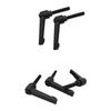 2Pcs M4 M5 M6 M8 Clamping Lever Machinery Adjustable 7-Shaped Handle Locking External Male Thread Knob