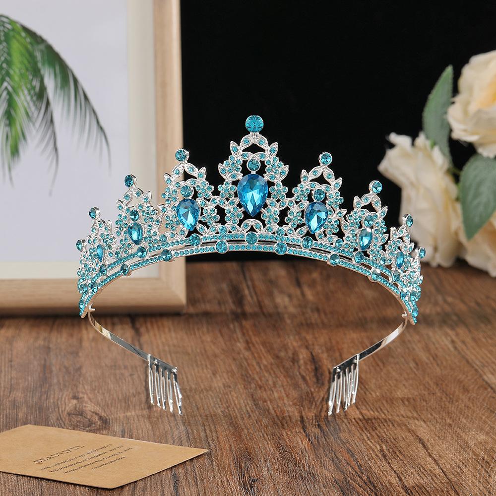 Bride's Crown Headband Alloy Rhinestone  Wedding Crown  Birthday Hair Accessory  Style Headband Accessory