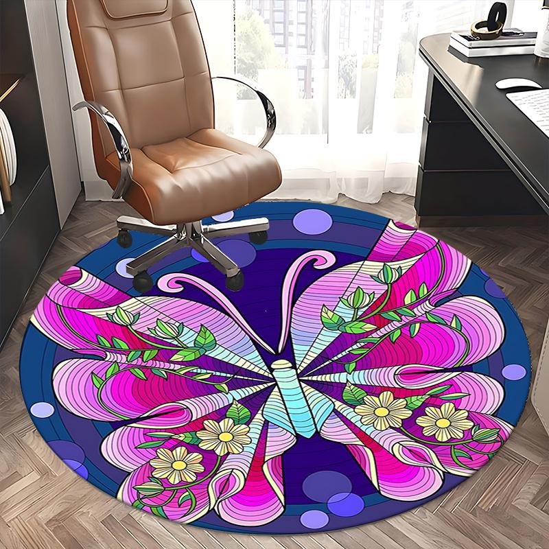 Alfombrillas de Silla para Alfombra de Oficina con Mariposas de Colores, Decoración del Hogar, Alfombra de Sofá, Alfombra de Oficina Regalo para Cualquier Habitación1118146a