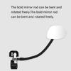 Universal Cycling Mirror Bells Compacts Bicycles Rearviews Safety Device With Bells Ergonomic Bike Handlebars Part