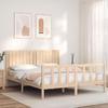 VidaXL Bed Frames with Headboard 160x200 Cm Solid Wood 3192956