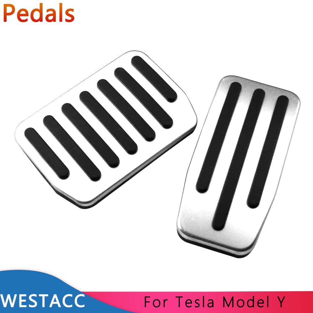 Autopedale für Tesla Model Y ModelY, Edelstahl, Gaspedal, Bremspedal, Abdeckungen für den Innenraum