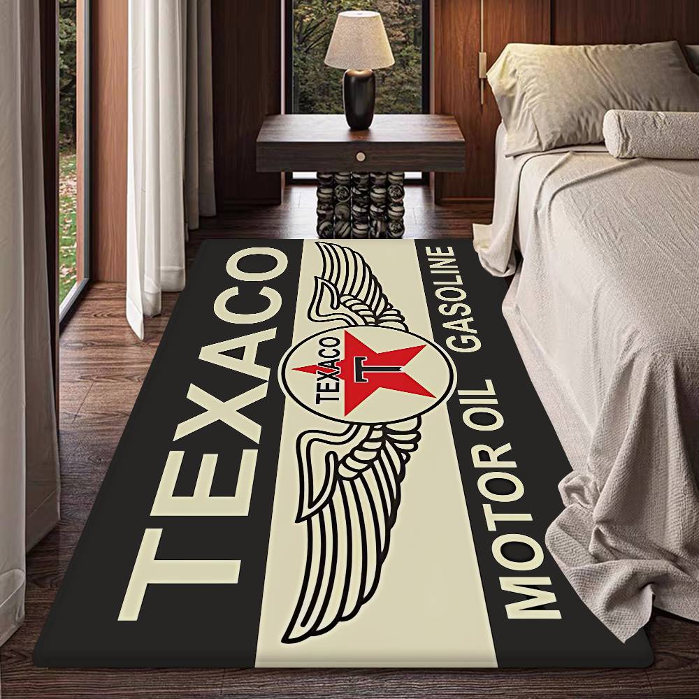 

Vintage Texaco Sign Entrance Door Mat Washable Non-Slip Living Room Sofa Chairs Area Mat Kitchen Welcome Doormat 40x60cm