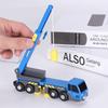 Inertial Sliding Lifting Truck Toy Vehicle Toys Wood Train Track Toy Crane Car Model  Boys Girls