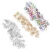 100pcs Colorful Star Love Shape Braids  Clips Cute Metal Braid Hair  Accessories for Party D