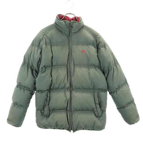 

NIKE reversible Down jacket M Green/Burgundy Men s Used