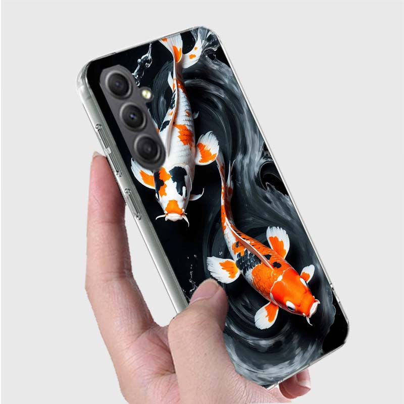 Majestic Koi Fish Phone Case for Samsung A16 A26 A36 A56 A17 A37 A57 A07 A06 A02S A03 A04S A05S Galaxy Note 20 10 A50S A71 A51 A