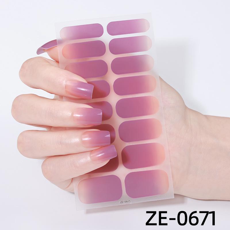 2025 Koreanische Farbverlauf Glitzer Katzenaugen Nagelkunst Aufkleber - Wasserdicht