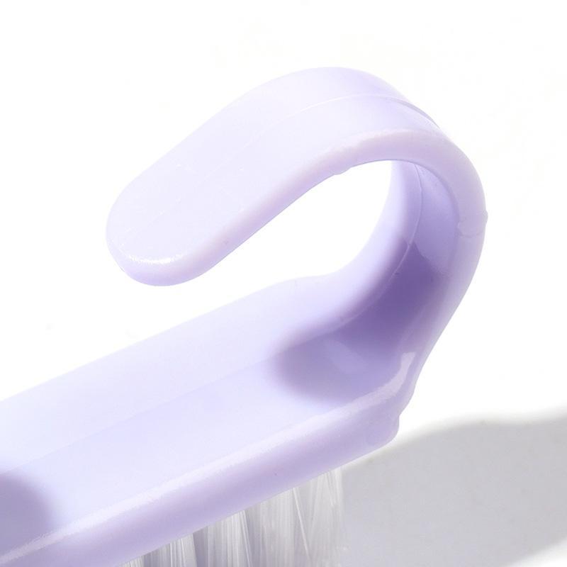 Soft Bristle Nail Dust Brush Non-slip Comfy Handle Pastel Colors Portable for Home DIY Manicure Nail Art Cleaning