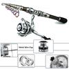 Portable Telescopic Fishing Rod & Reel Set with Soft Bait, Hook, and Line for Long Cast Sea Fishing