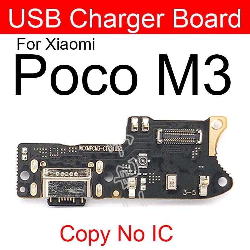 USB Chargng Dock Port Connector Board Flex Cable With Microphone For Xiaomi Mi Poco F1 F2 Pro Poco X3 X2 C3 Mi Play Repair Parts