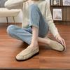 Grape mother autumn and winter new small leather shoes women's wear high-end thick-soled casual shoes pleated Korean version loafers