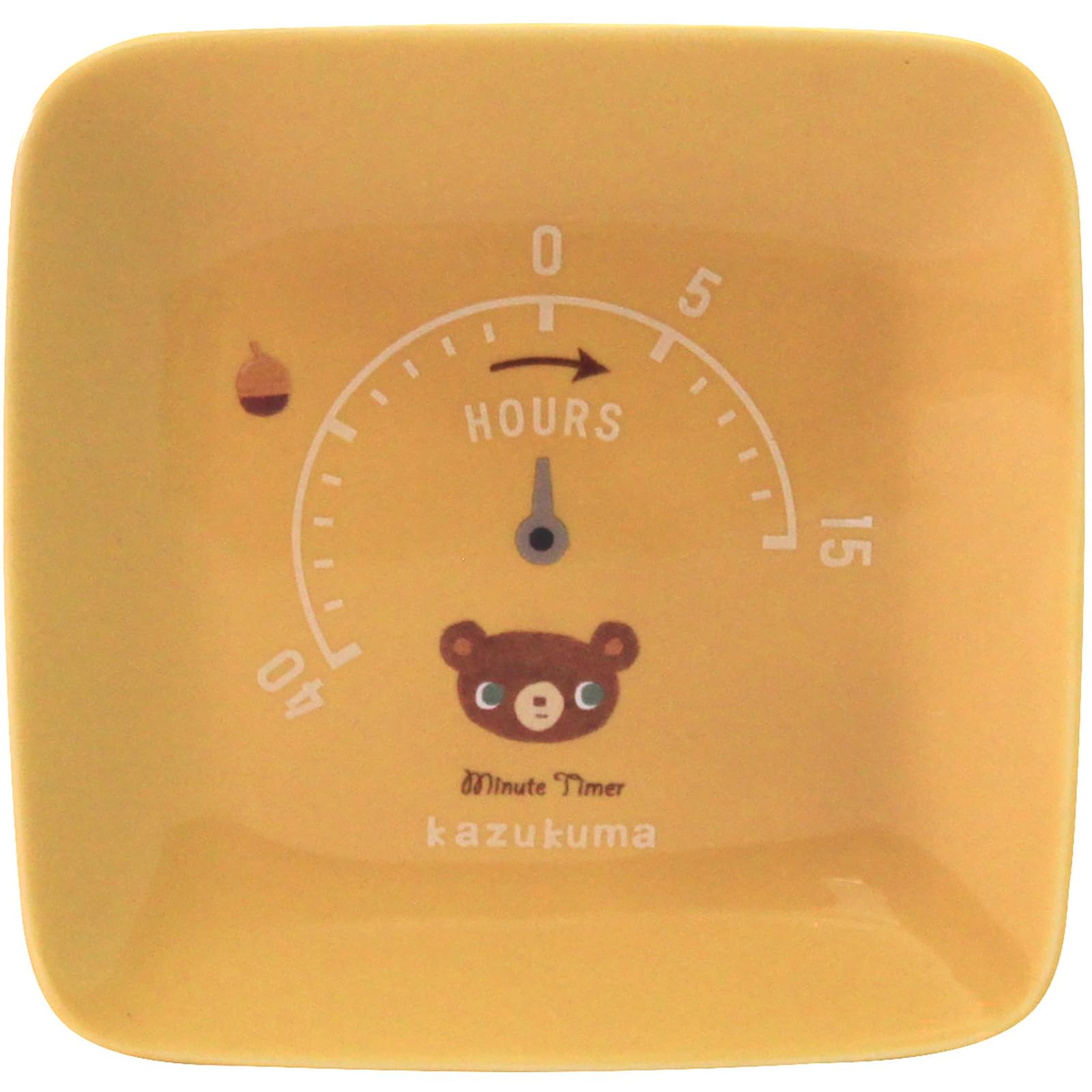 

Square Microwave and Dishwasher Acorn Mustard 13 x Mino Made in Product Number 233012 Kazukuma Plate, Safe, Design, Yellow, Approx. 13cm, Ware,