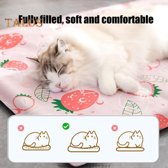 Pet Cooling Pad Strawberry Pattern Self Cooling Pet Bed for Cats And Small Dogs Summer Pet Mat for Kennel Crates Sofa Floor