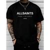 New Arrivalallsaints Tokyo Underground London Tshirt Minimalist Black Tee With Japanese English Text
