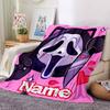 Custom Name Grim Reaper Humor Party Blanket For Couch Bed Plush Cozy Fuzzy Blanket Super Soft Warm Blankets For Fall And Winter 0916130
