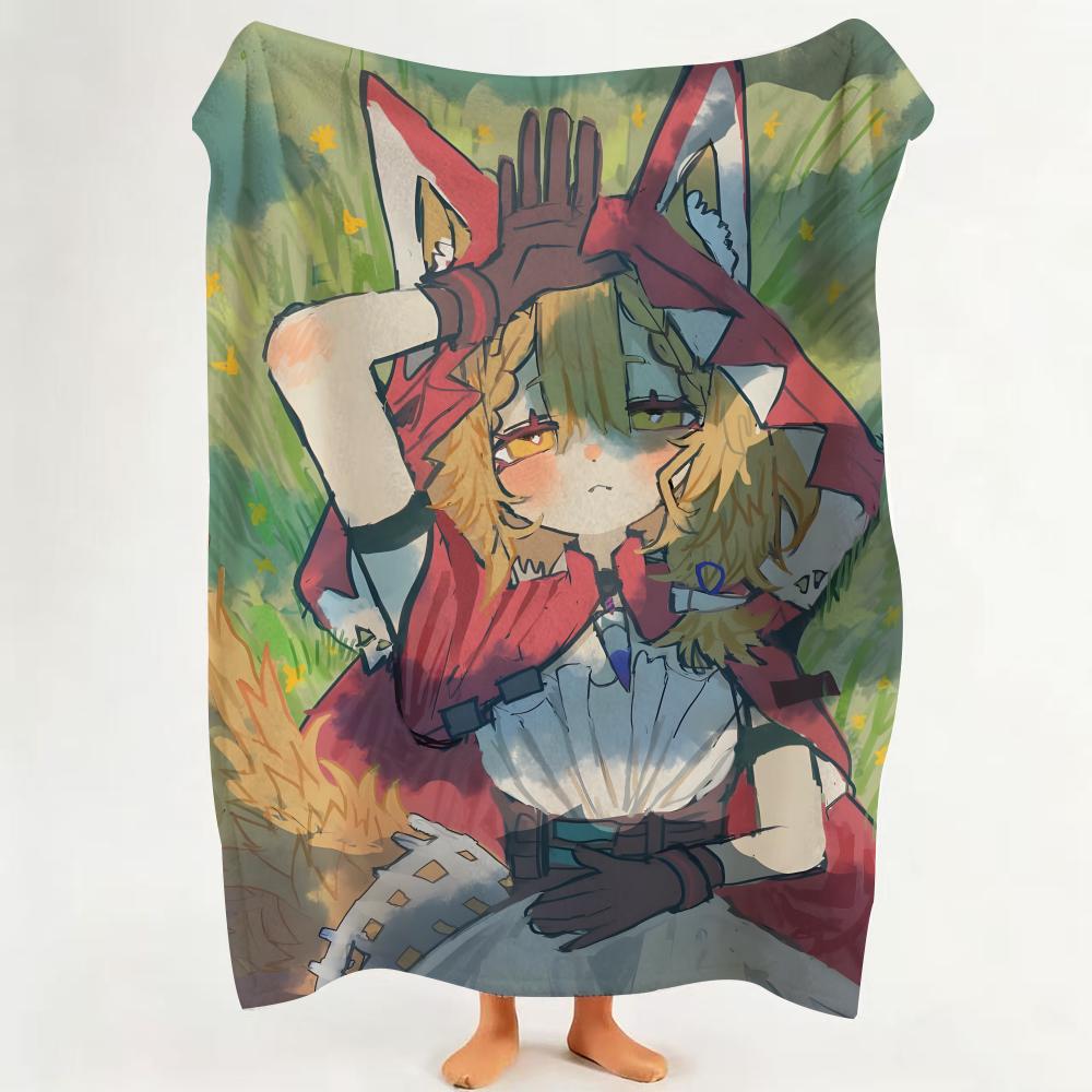 

game A Arknights E Endfield Throw Flannel Throw Blanket Suitable for Sofa Living Room Bedroom 75cmx90cm