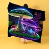 1PC Throw Fantasy Mushroom Flannel Blanket Forest Mushroom arts Bohemia style Soft thin Blankets for Home Car Camping Nap Picnic
