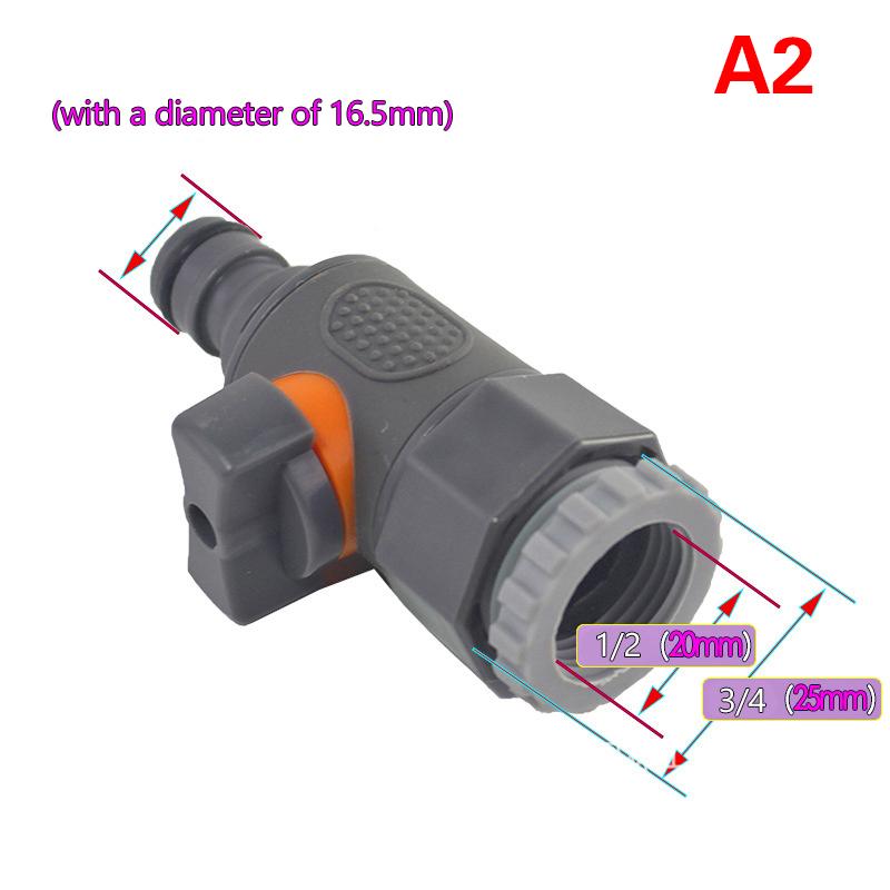 2 Stück 1/2" 3/4" Gartenschlauchadapter Schnellkupplung Stoppstecker Kupplung Verbinder Wasser Bewässerung Schlauch Reparatur Verlängerung Rohrfittings