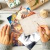 32 Pieces, Chinese Ink-wash Painting Postcards, Ancient Buildings and Landscape Paintings, Mailing Cards, Festival Cards
