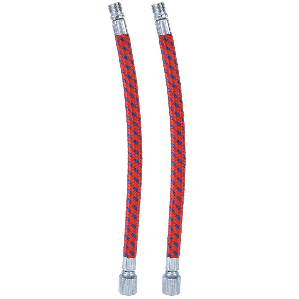 2 Pcs Outdoor   Pumping Cycling Bike Inflatable Pump Extension Tube(copper)