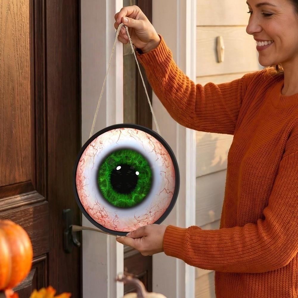 Round Giant Hanging Eyeball Home Decor LED Eyeball Creative Halloween Eyeball Halloween Party