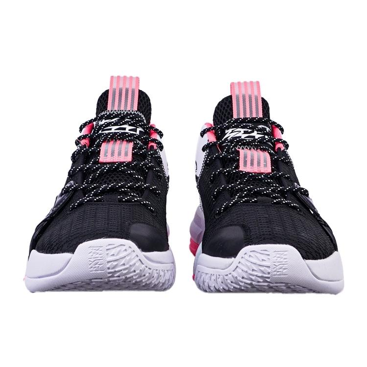 New Anta Craze 2 Anti Slip Wear Resistant Mid Top Performance Basketball Shoes Men's Black Pink White 112141640S-2