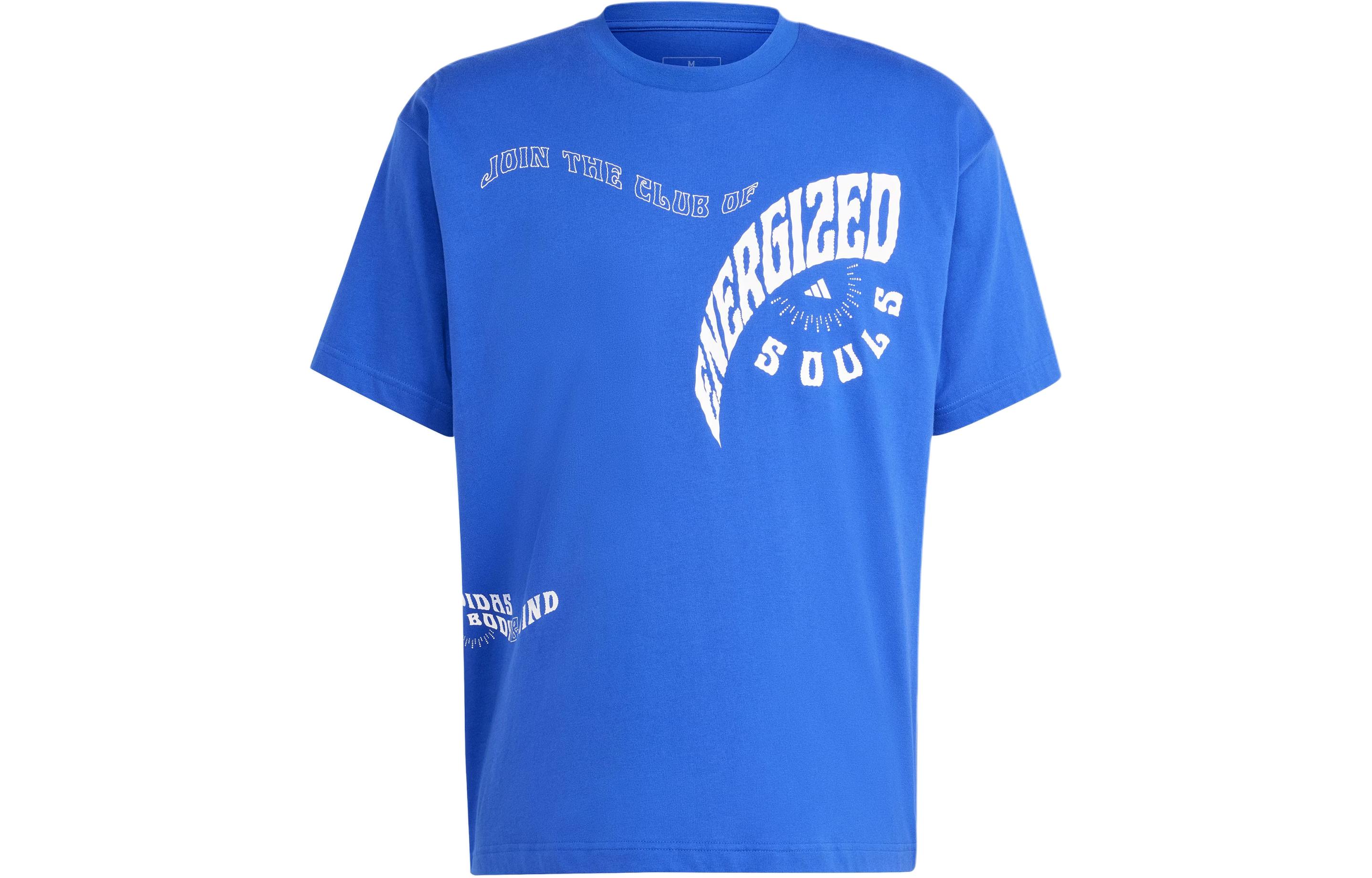 Adidas T Shirt Unisex Semi Fluorescent Blue IN8291 L