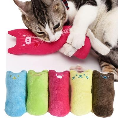 Zähneknirschen Katzenminze Spielzeug Niedlich Lustig Interaktiv Plüsch Zähneknirschen Entspannung Katze Kauen Vokalspielzeug Bissfest Haustierspielzeug
