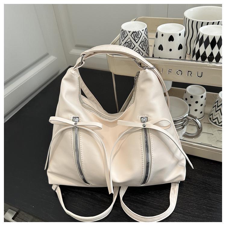 Korean Fashion Bow Tote: Spacious, Stylish & Versatile Ladies' Backpack for Spring 2025